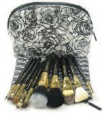 Kit com 10 pincéis MAC + 2 bolsas